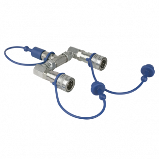 COâ‚‚ 3/8 Q-Lock 2-way Splitter