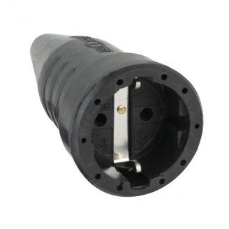 Rubber Schuko Connector Female