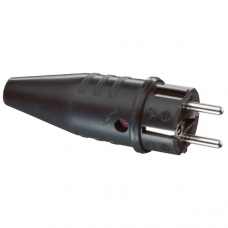 Rubber Schuko Connector Male