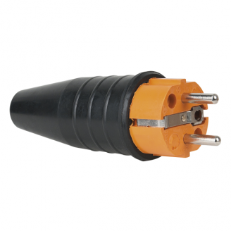 Rubber Schuko Connector Male