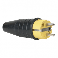 Rubber Schuko Connector Male