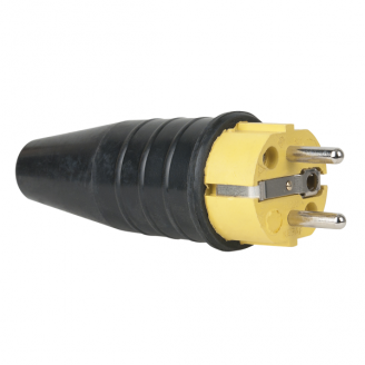 Rubber Schuko Connector Male