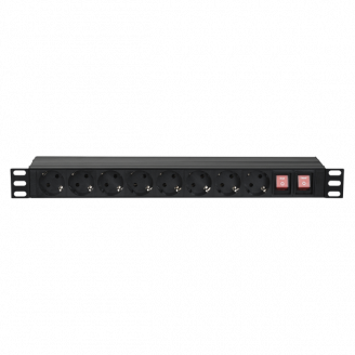 19" 1U Main Power Strip 16