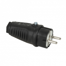 Rubber Schuko Connector Male