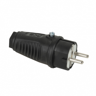 Rubber Schuko Connector Male