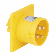 CEE 16 A/110 V 4P Socket - male - yellow