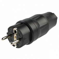 Rubber Schuko Connector Male