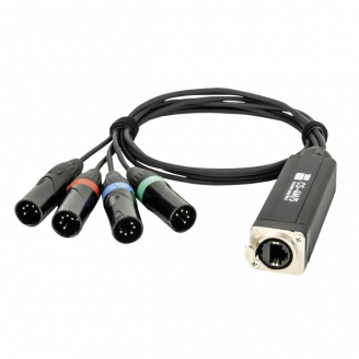 CS-4M/5 - 4-channel DMX shuttle snake via network cable