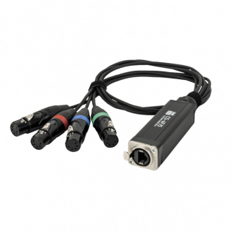 CS-4F/5 - 4-channel DMX shuttle snake via network cable