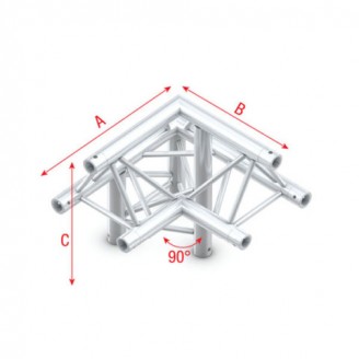 Deco-22 Triangle truss - down left - apex up