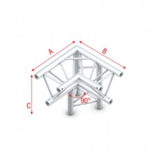 Deco-22 Triangle truss - down right - apex down