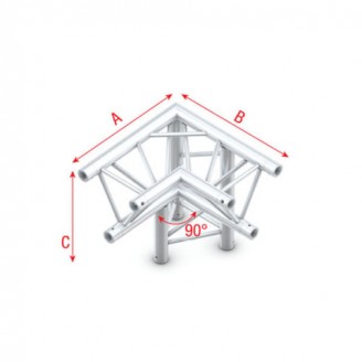 Deco-22 Triangle truss - down right - apex down