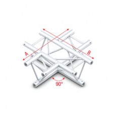 Deco-22 Triangle truss - 4-way horizontal