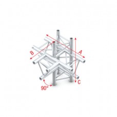 Deco-22 Triangle truss - T-Cross + up/down 5-way