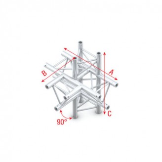 Deco-22 Triangle truss - T-Cross + up/down 5-way