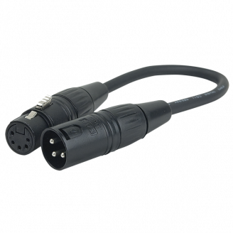 FLA37 - XLR 3P male to XLR 5P female