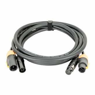 FP23 Hybrid Cable - Power Pro True & 5-pin XLR - DMX / Power