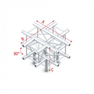 Pro-30 Square F Truss - Cross + Down 5-way -71cm