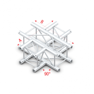 Pro-30 Square F Truss - Cross 4-way - 50 cm