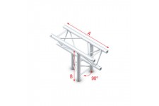 Pro-30 Triangle F Truss - T-Cross up/down 3-way - 74 cm Pro-30 Triangle F Truss - T-Cross up/down 3-way - 74 cm