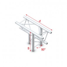 Pro-30 Triangle F Truss - T-Cross up/down 3-way - 74 cm