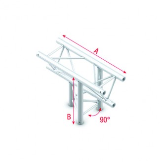 Pro-30 Triangle F Truss - T-Cross vertical 3-way - apex down - 50 cm