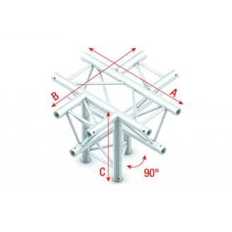 Pro-30 Square F Truss - Cross + Down 5-way - 50 cm