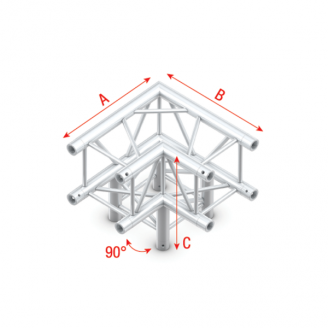 Pro-30 Square G Truss - Corner 3-way