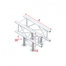 Pro-30 Square G Truss - T-Cross 3-way - 71cm