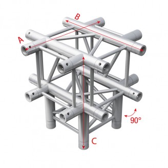 Pro-30 Square G Truss - Cross + Down 5-way - 50 cm