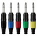 6.3 mm Jack Plug Stereo Black housing
