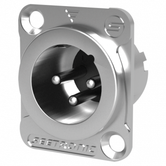 XLR 3P Chassis - male