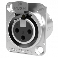 XLR 3P Chassis - female