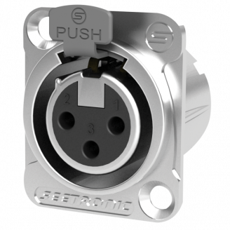 XLR 3P Chassis - female