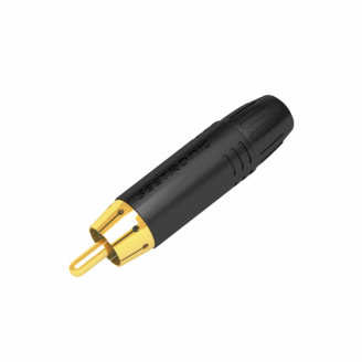 RCA Connector - Male - Black Housing
