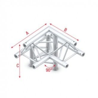 Pro-30 Triangle P Truss - Corner down left - apex up