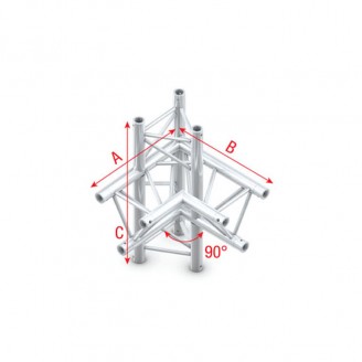 Pro-30 Triangle P Truss - Corner up/down - right - 74 cm