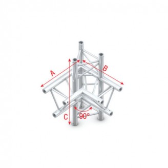 Pro-30 Triangle P Truss - Corner up/down - left - 74 cm