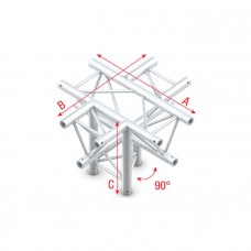 Pro-30 Triangle P Truss - Cross + down - 5-way - apex down - 71 cm