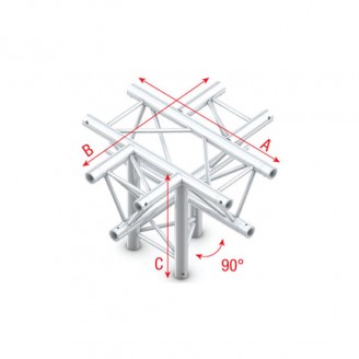 Pro-30 Triangle P Truss - Cross + down - 5-way - apex down - 71 cm