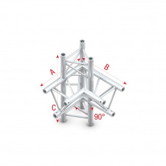 Pro-30 Triangle P Truss - Corner up/down - right - 50 cm