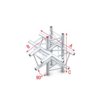 Pro-30 Triangle P Truss - T-Cross + up/down 5-way - 50 cm