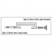 XGA08 - mini-jack/M stereo to mini-jack/F - 90Â°