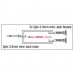 XGA14 - mini-jack/M mono to 2x mini-jack/F