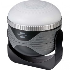 Oplaadbare LED Buitenlamp OLI 310 AB met BluetoothÂ®-luidspreker (Campinglamp met magneet en haak / Caravan Lamp voor buiten met luidspreker 1x 3W, oplaadbaar en incl. USB powerbank)