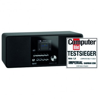 DABMAN i200 Multifunctionele Stereo Radio DAB+ / FM / Internet Zwart