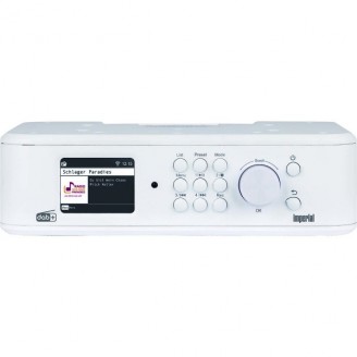 DABMAN i460 multifunctionele radio wit-zilver