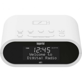 DABMAN d20 DAB+ en FM wekkerradio Wit