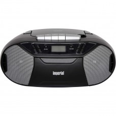 PBB 1 Compacte draagbare boombox met CD-speler, cassettedeck en FM-radio