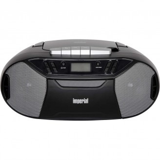 PBB 1 Compacte draagbare boombox met CD-speler, cassettedeck en FM-radio